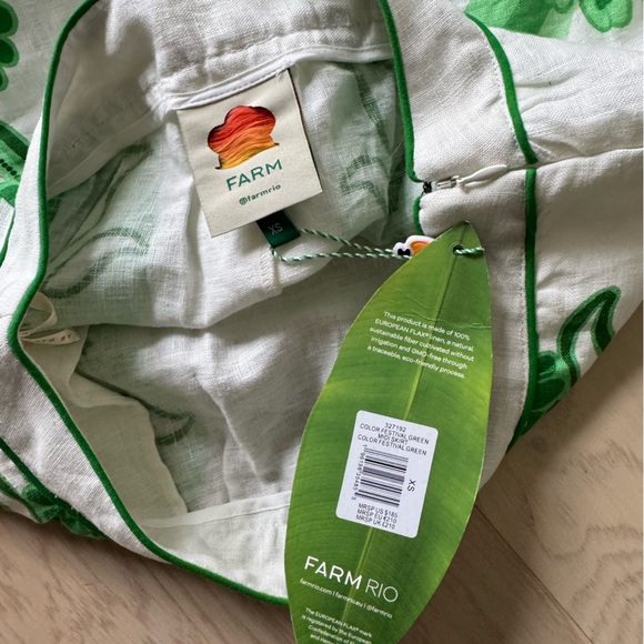 FARM Rio Green Color Festival Euroflax™ Midi Skirt - Picture 6 of 7